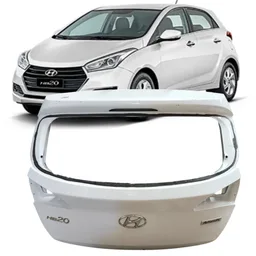 Tampa Traseira Sem Furo HB20 Hatch 2012 2013 a 2019 Branco