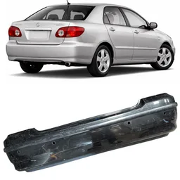 Parachoque Traseiro C/ Sensor Corolla 2003 a 2008 Preto REC
