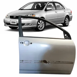 Porta Dianteira Direita Corolla 2003 a 2008 Prata RECUPERADO