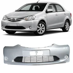 Parachoque Dianteiro S/ Furo Etios 2012 a 2016 Prata DETALHE