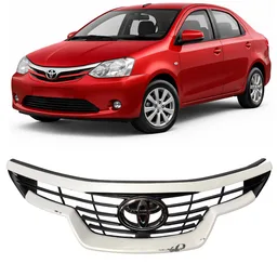 Grade Radiador C/ Emblema Etios 2017 a 2021 Branco DETALHE